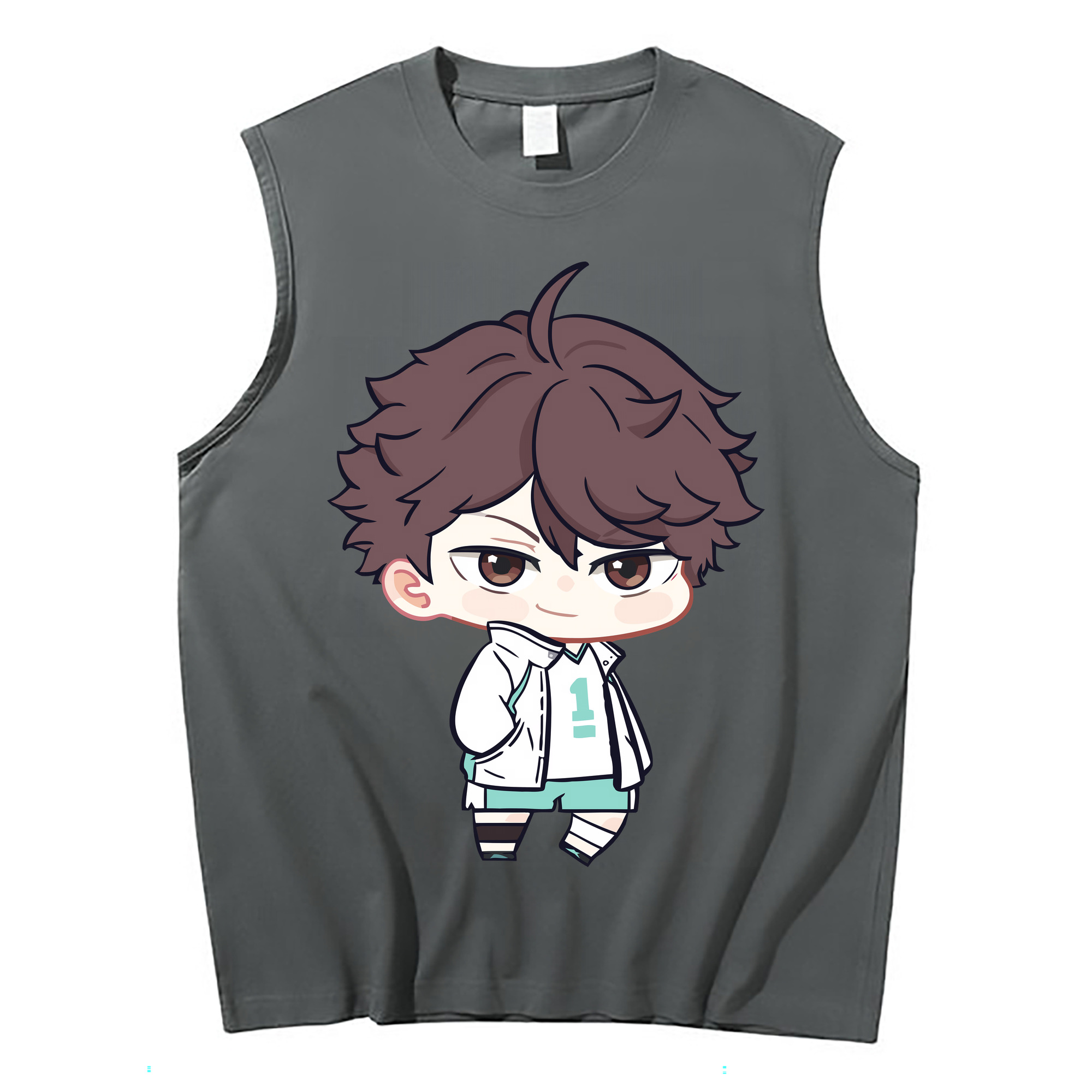 （画像用） ハイキュー!! Haikyu!! コットン100％タンクトップ（フロントプリント）